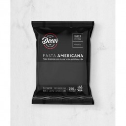 Pasta Para Cubrir Tortas - Negro - Leche Cond. X  250 G - Decor Decor - 1