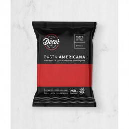 Pasta Para Cubrir Tortas - Roja - Leche Cond. X  250 G - Decor Decor - 1
