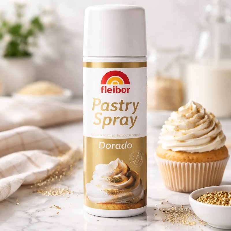 Colorante En Aerosol - Pastry Spray - Dorado X   50 G - Fleibor Fleibor - 1