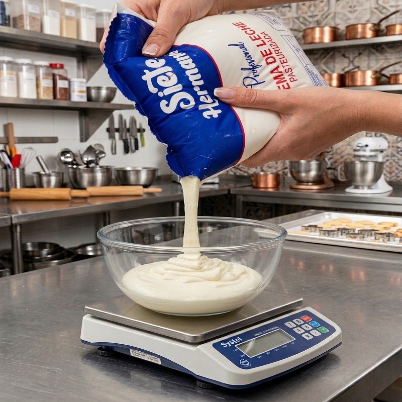 Crema De Leche - Profesional - Tenor Graso 45% X   1 Kg - Siete Hermanos  - 1