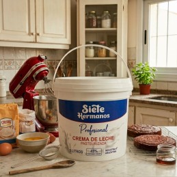 Crema De Leche - Profesional - Tenor Graso 45% X   5 Kg - Siete Hermanos  - 1