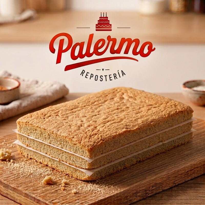 Bizcochuelo Tricapa Rectangular Mini - 15X26Cm X  500 G - Palermo Palermo - 1