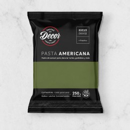 Pasta Para Cubrir Tortas - Verde Musgo - Leche Con X  250 G - Decor Decor - 1