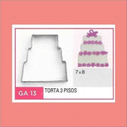 Cortante Metal Torta 3 Pisos - Ga13 X Unid. - Flogus Flogus - 1