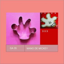 Cortante Metal Mano De Mickey - Ga35 X Unid. - Flogus Flogus - 1