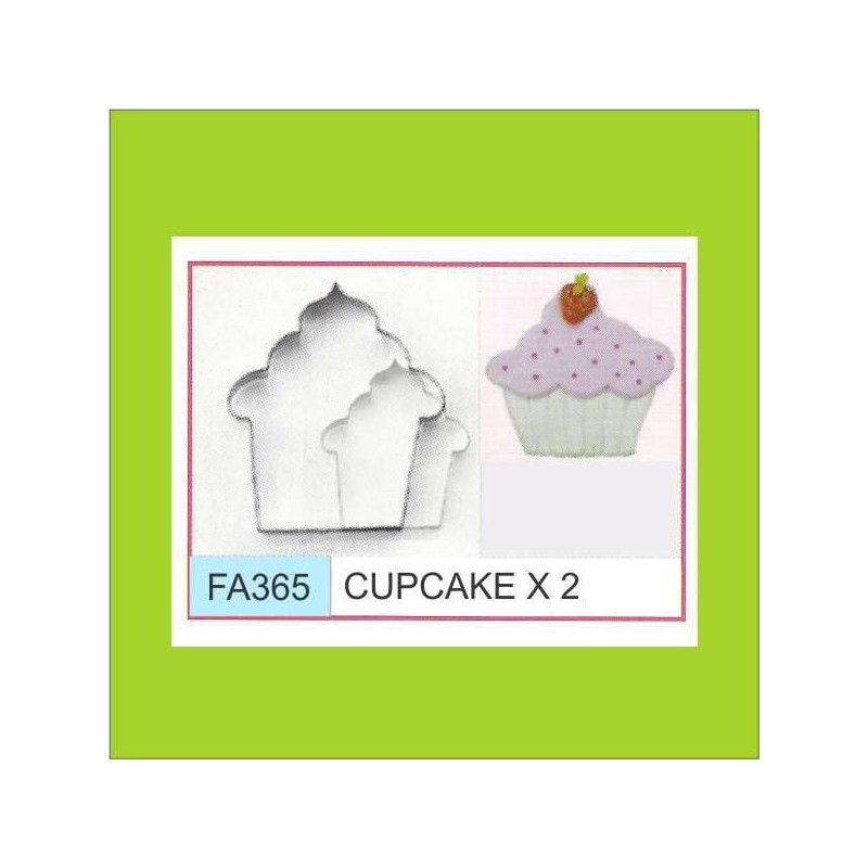 Cortante Metal Cupcake - Fa365 X    2 Unid. - Flogus Flogus - 1