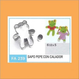 Cortante Metal Sapo Pepe - Fa239 X Unid. - Flogus Flogus - 1