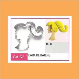Cortante Metal Cara De Barbie - Ga32 X Unid. - Flogus Flogus - 1