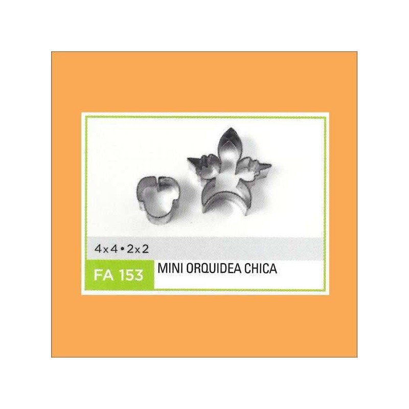 Cortante Metal Mini Orquidea Chica - Fa153 X Unid. - Flogus Flogus - 1