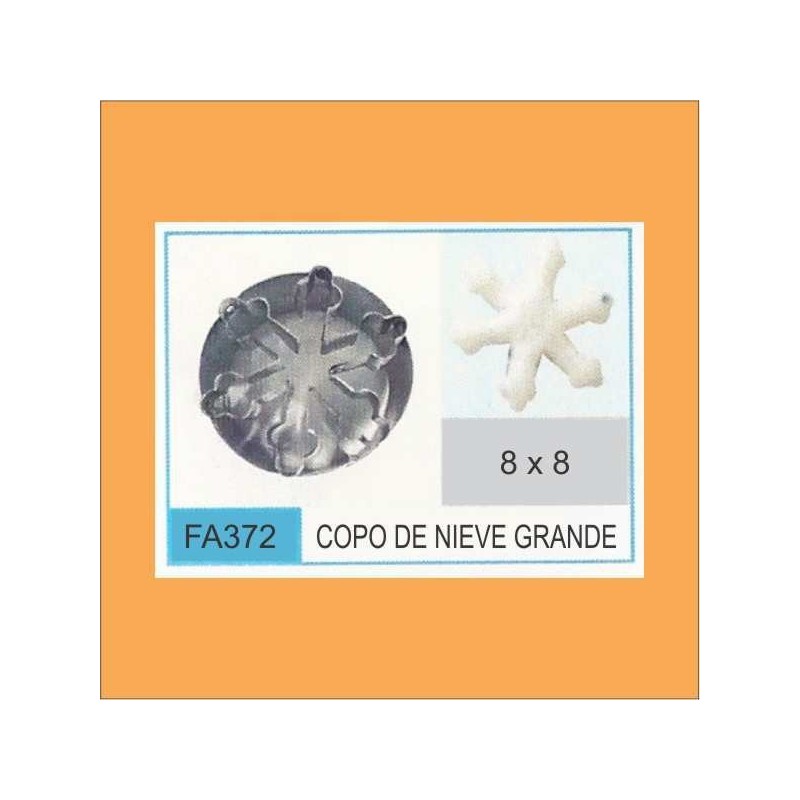 Cortante Metal Copo De Nieve Grande - Fa372 X Unid. - Flogus Flogus - 1