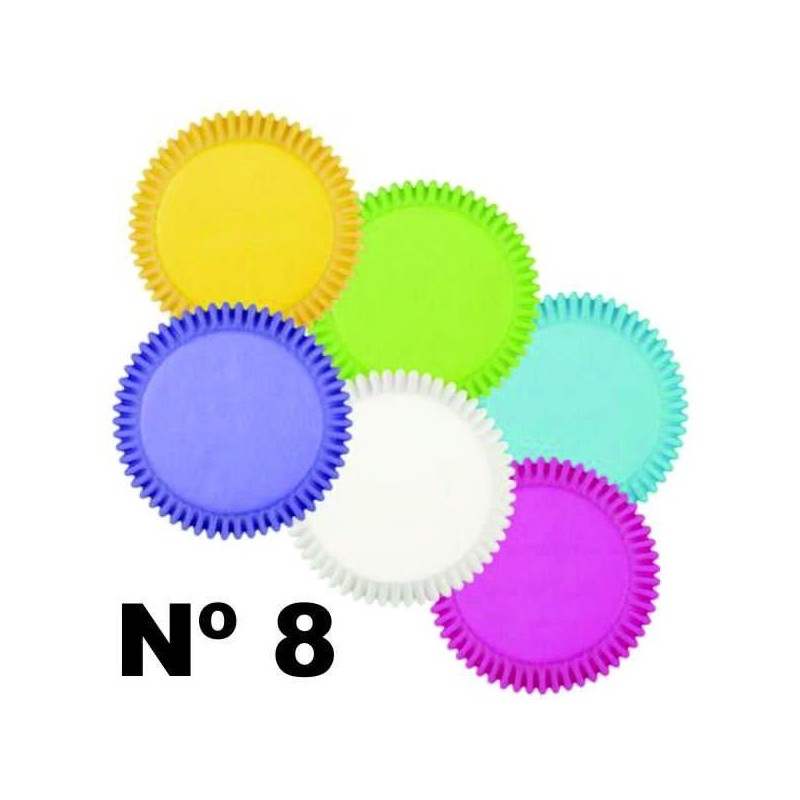Pirotin Liso  Nº   8   Colores Pasteles Surtidos X   12 Unid.  - 1