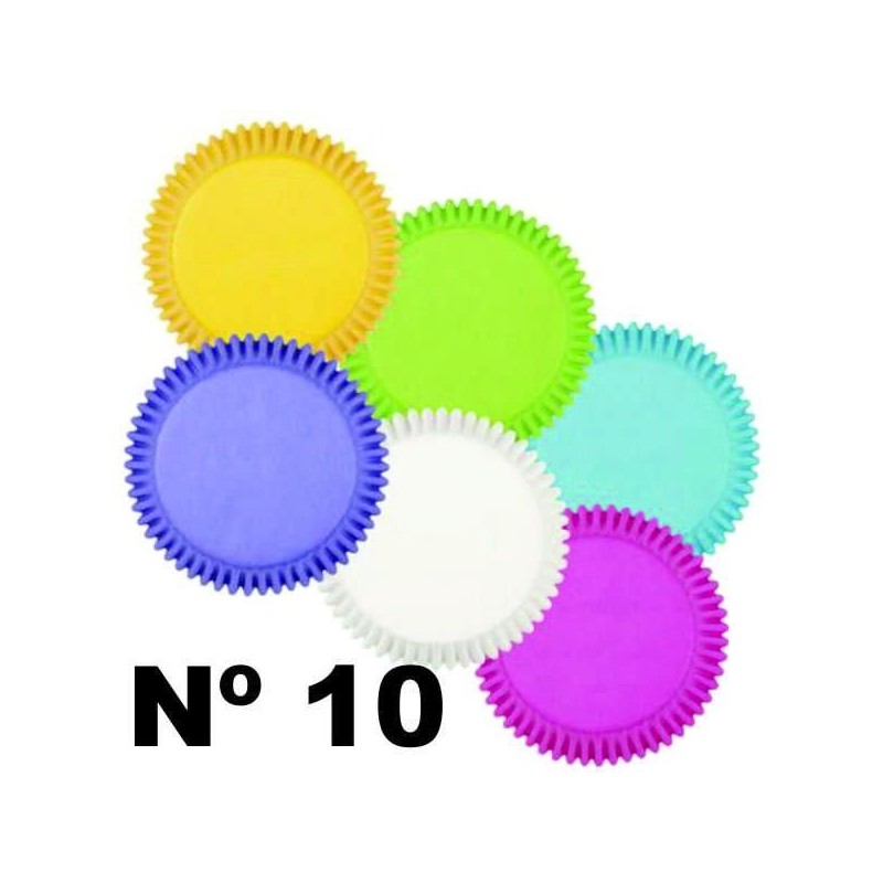 Pirotin Liso  Nº  10   Colores Pasteles Surtidos X   12 Unid.  - 1