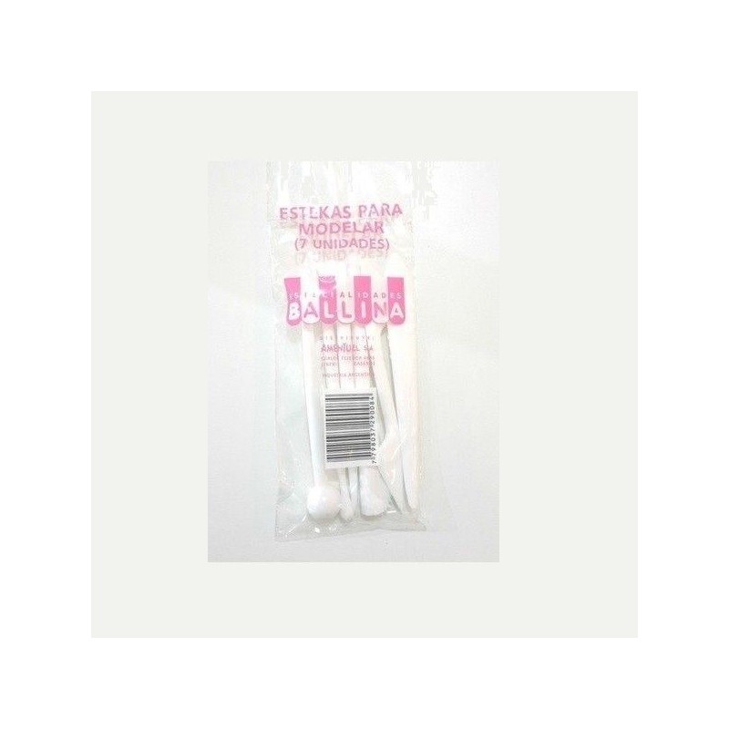 Esteca Plastica Para Modelar X    7 Unid. - Ballina Ballina - 1