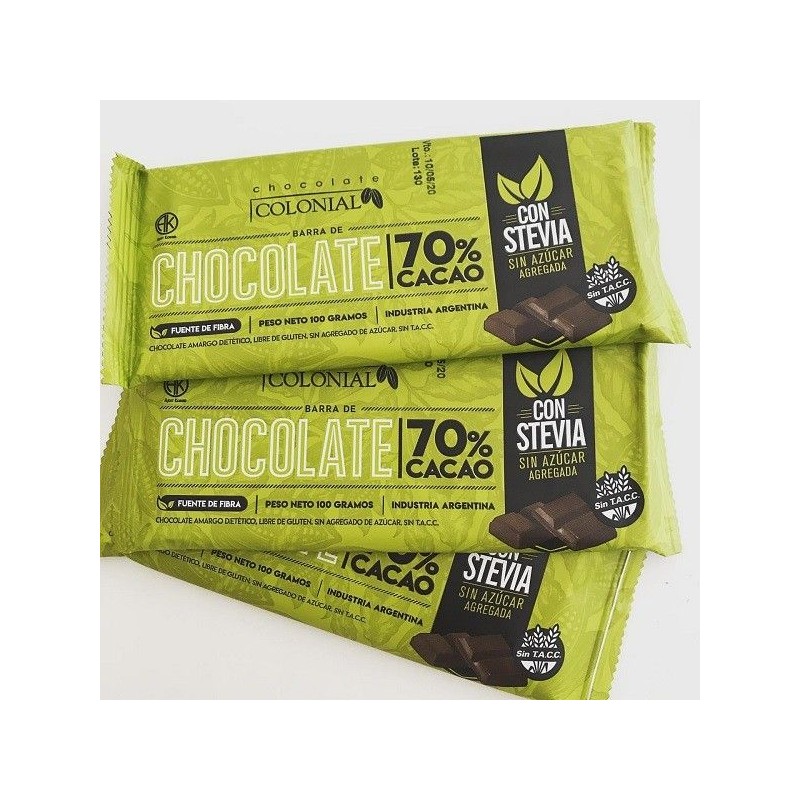 Chocolate Familiar Negro Para Taza Con Stevia X  100 G - Colonial Colonial - 1