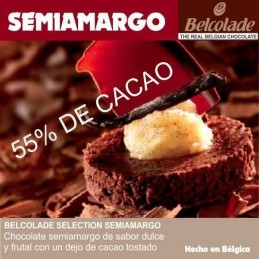 Chocolate Cobertura Semiamargo Para Templar X  500 G - Belcolade Belcolade - 1