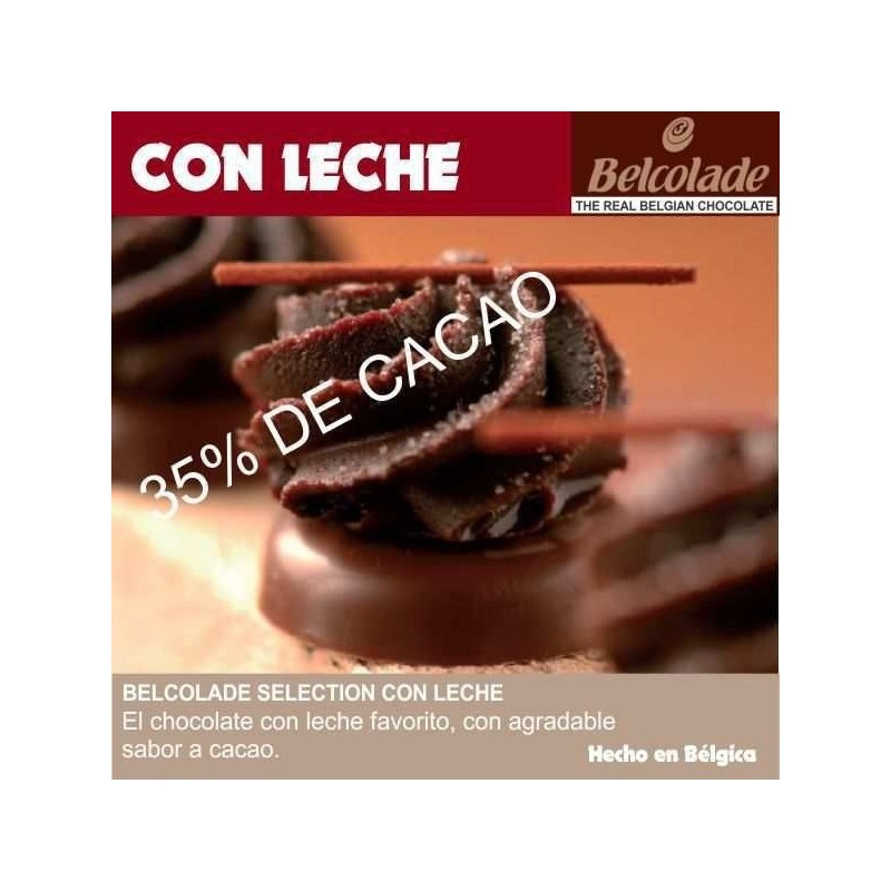 Chocolate Cobertura Con Leche Para Templar X  250 G - Belcolade Belcolade - 1