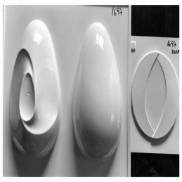 Molde Pvc Huevo Pascua Ondas - 35X28 - 1697 X Unid.  - 1