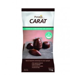 Chocolate Baño Moldeo Gotas Semiamargo Sin Azucar X  12 Kg - Carat Carat - 1