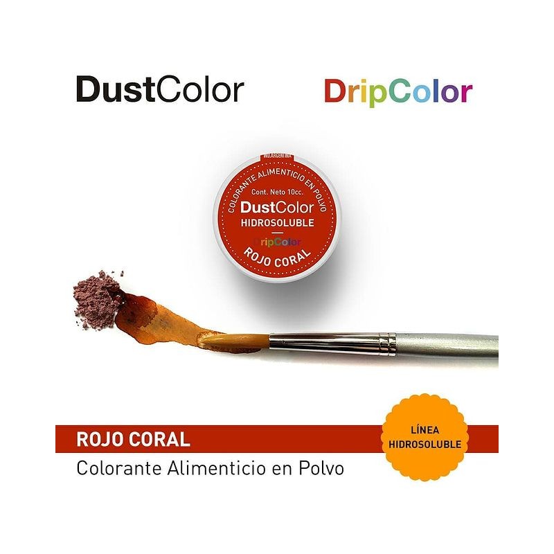 Colorante En Polvo - Rojo Coral X   10 G - Dustcolor Dustcolor - 1