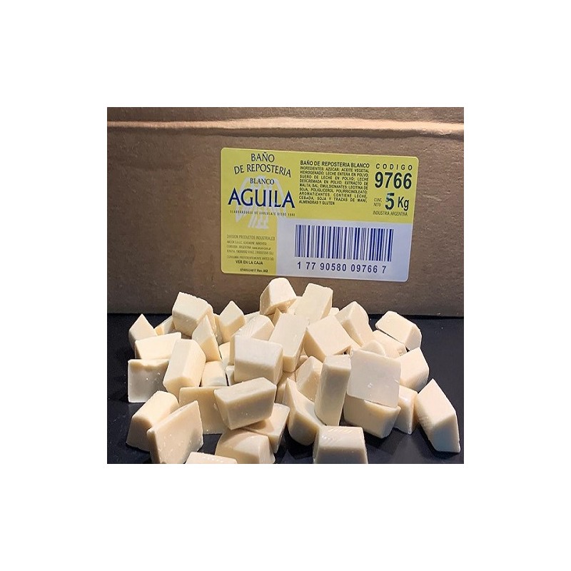 Chocolate Baño Reposteria Blanco -B- - 9766 X 5 Kg - Aguila