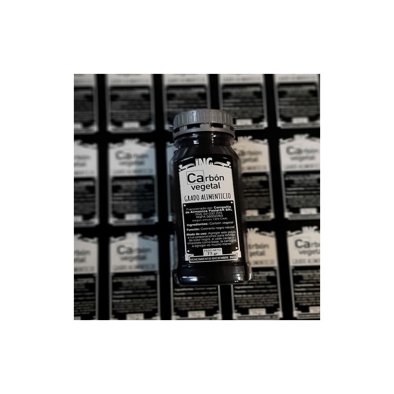 Carbon Vegetal - Colorante Negro Natural X   75 G  - 1