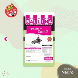 Pasta De Goma - Negro X  500 G - Ballina Ballina - 1