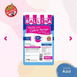 Pasta De Forrar Tortas - Azul X  500 G - Ballina Ballina - 1