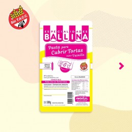 Pasta De Forrar Tortas - Vainilla X  500 G - Ballina Ballina - 1