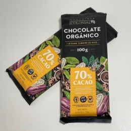 Chocolate Organico Negro 70% Cacao - Para Taza X  100 G - Colonial Colonial - 1