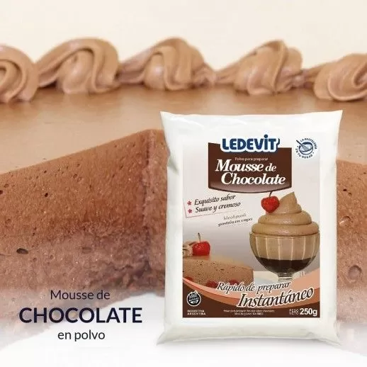 Polvo Para Preparar Mousse De Chocolate X  250 G - Ledevit Ledevit - 1