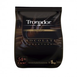 Chocolate Cobertura Semiamargo Para Templar X   1 Kg - Tronador Tronador - 1