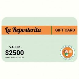 Gift Card La Reposterita - Valor 2500 X Unid. - La Reposterita La Reposterita - 1