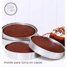 Doña Clara - Molde Torta desmontable N°1 - 18 x 8 cm