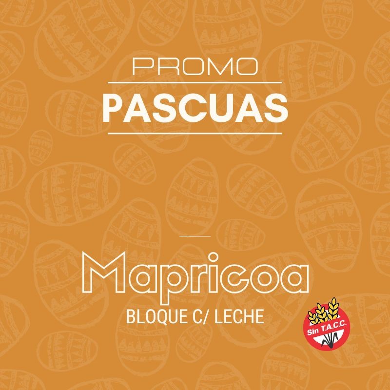 Chocolate Promo Pascua Con Leche - Bloque X   1 Kg - Mapricoa Mapricoa - 1