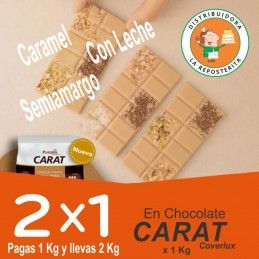Chocolate Moldeo Semiamargo-Semiamargo - 2X1 - X   1 Kg - Carat Coverlux Carat Coverlux - 1