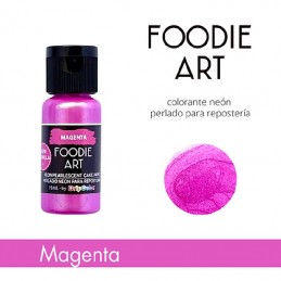 Colorante Cremoso Perlado Neon - Magenta X   15 Ml - Foodie Art Foodie Art - 1