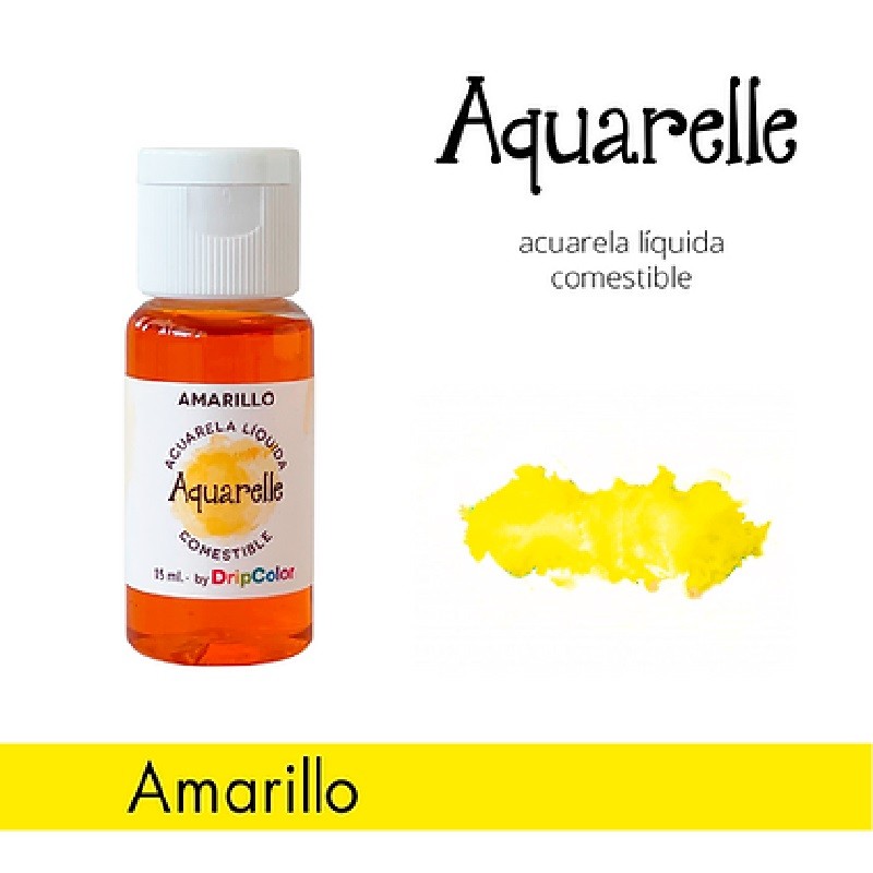 Acuarela Liquida Comestible - Amarillo X   15 Ml - Aquarelle Aquarelle - 1