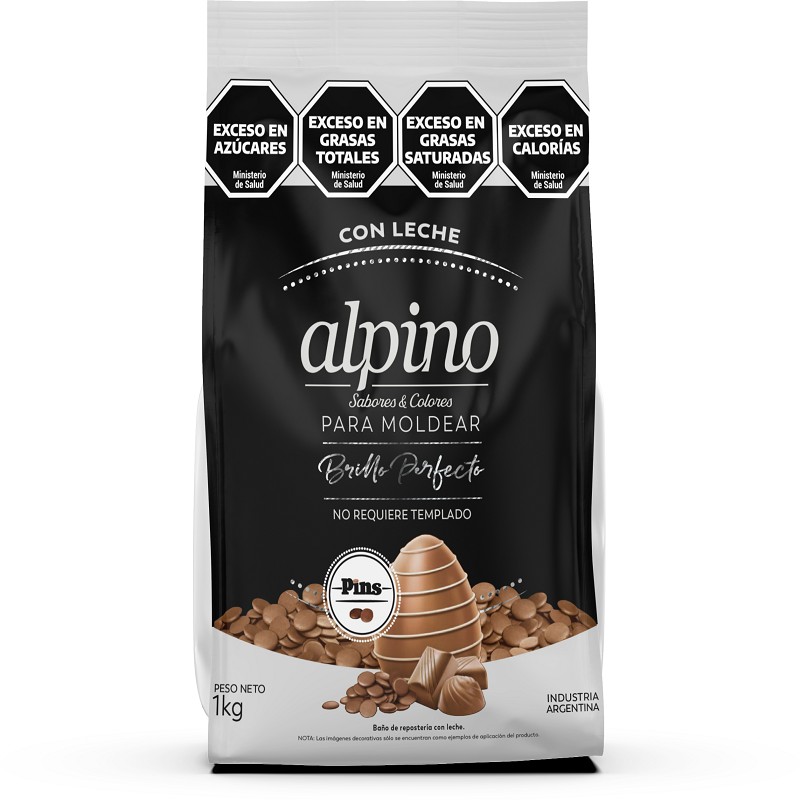 Chocolate Baño Moldeo Pins - Con Leche X   1 Kg - Alpino Alpino - 1