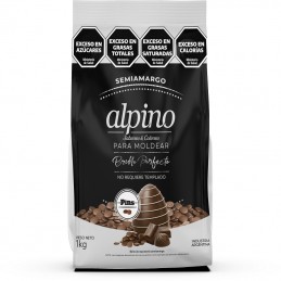 Chocolate Baño Moldeo Pins - Semiamargo X   1 Kg - Alpino Alpino - 1