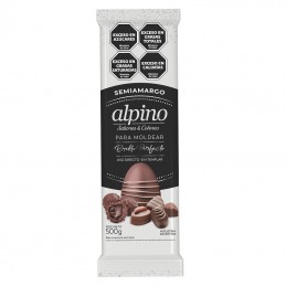 Chocolate Baño Moldeo Tabl.- Semiamargo X  500 G - Alpino Alpino - 1