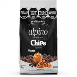 Gotitas Chips Chocolate Semiamargo - Apto Horno X   1 Kg - Alpino Alpino - 1