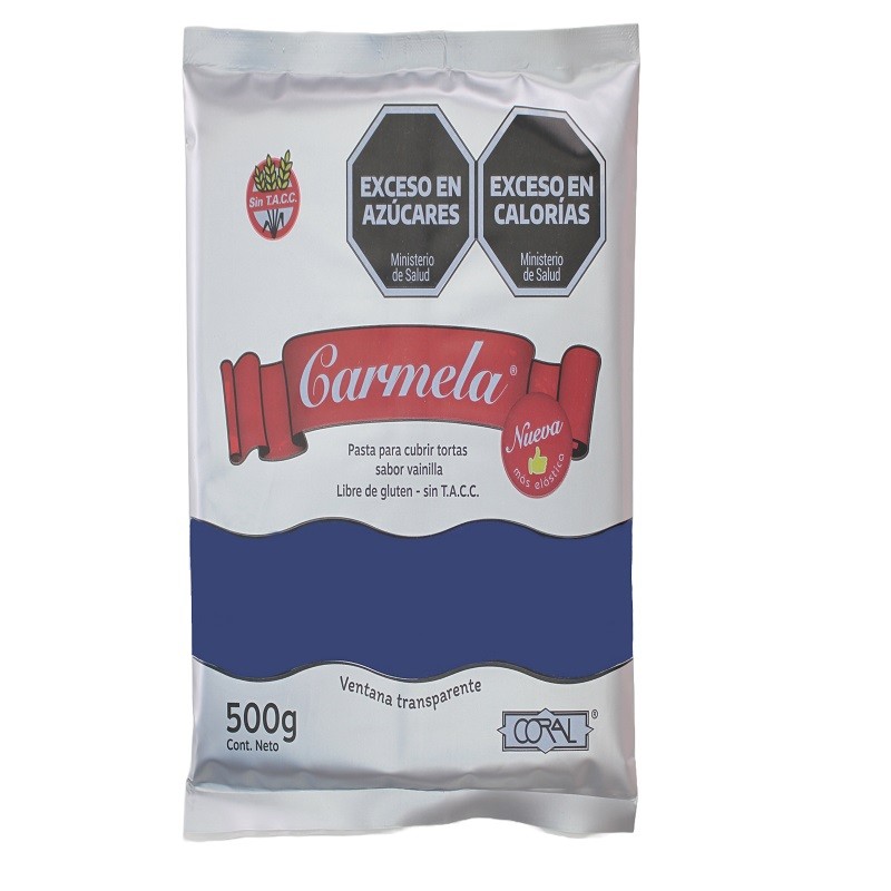 Pasta Para Cubrir Tortas - Azul X  500 G - Carmela Carmela - 1